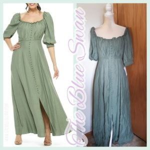 NWT Gal Meets Glam Joanna Green Maxi Dress 8